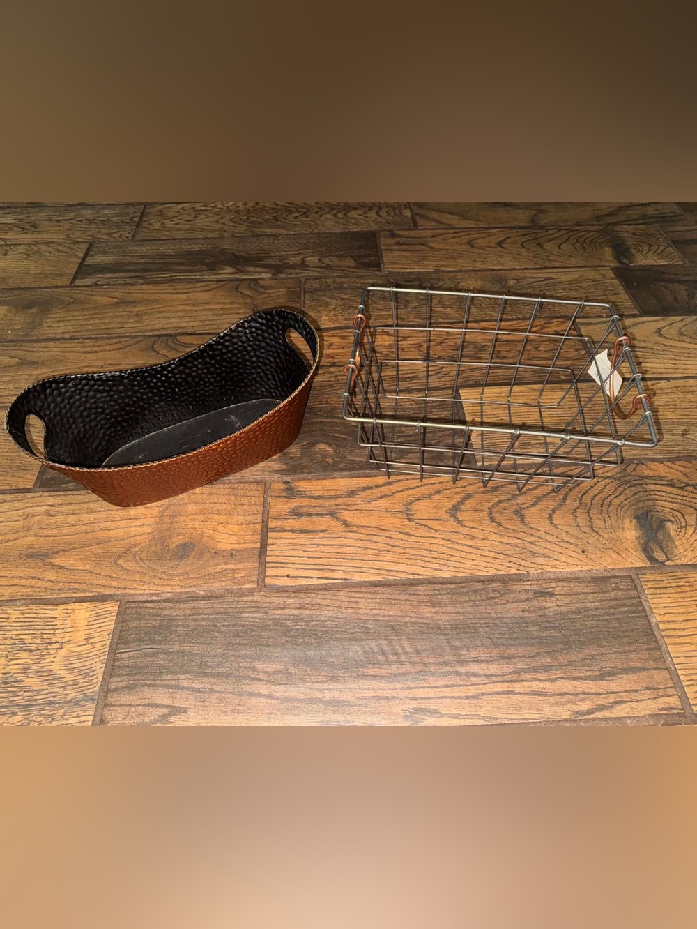Cooper and metal baskets